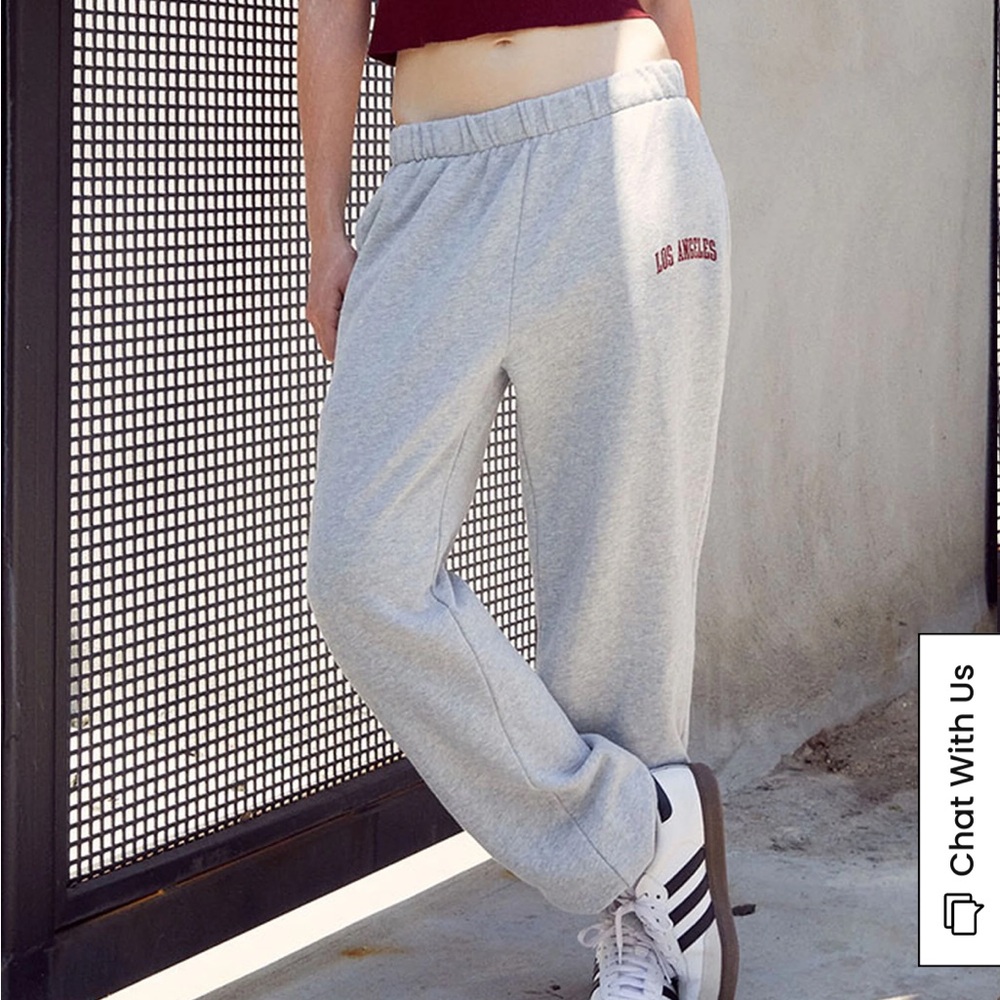 Pacsun Brandy Melville John Galt Silver Los Angeles sweatpants